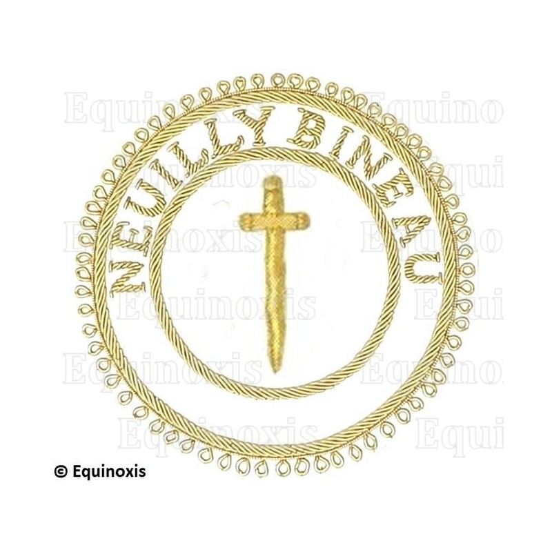 Badge / Macaron GLNF – Grande tenue provinciale – Grand Tuileur – Neuilly Bineau – Brodé main